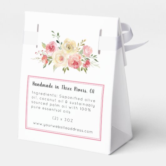 フローラ手作りソープネロリとバラのお願い箱 フェイバーボックス (裏面サイド)