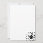 フローラ手引き赤お洒落ちゃんシャワー 招待状 (裏面)