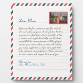 フローラ手書きの愛ママおばあちゃんのメッセージ フォトプラーク (正面)