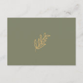 フローラ手書き落書きスクリプトブライダルシャワー アドバイスカード (裏面)