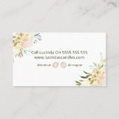 フローラ手製ろうそく 名刺 (裏面)