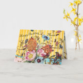 フローラ折り畳みグリーティングカード カード (黄色い花)