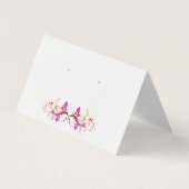 フローラ折り畳みテントのイヤリング表示カード 名刺 (正面)