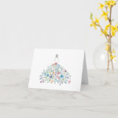 フローラ折り畳みノートカード カード (黄色い花)