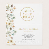 フローラ折り畳み名刺 名刺 (内部フラット)