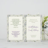 フローラ折り畳み教会結婚式 プログラムテンプレート (スタンド正面)