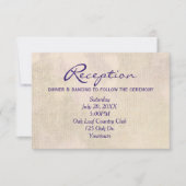 フローラ披露宴招待状 出欠カード (正面)