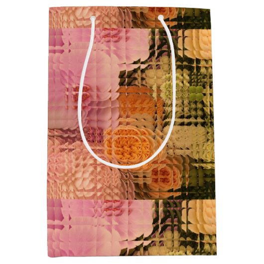 フローラ抱き枕、結婚の抱き枕、シャワー抱き枕 ミディアムペーパーバッグ (正面)