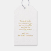 フローラ抱擁結婚結婚 ギフトタグ (裏面)