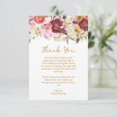 フローラ抱擁結婚結婚 サンキューカード (スタンド正面)