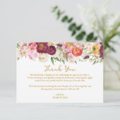 フローラ抱擁結婚結婚 サンキューカード (スタンド正面)