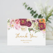 フローラ抱擁結婚結婚 サンキューカード (スタンド正面)