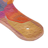 フローラ抽象芸術アートオレンジレッドブルー花 カッティングボード (角)