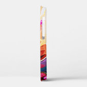 フローラ抽象芸術アートオレンジレッドブルー花 Case-Mate iPhoneケース (裏面 / 左)