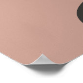 フローラ抽象芸術アートミニマリスト中世紀型モダン ポスター (角)