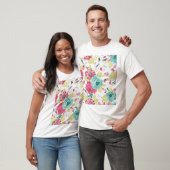 フローラ抽象芸術エレガンスシームレスな背景。 Tシャツ (ユニセックス)
