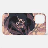 フローラ抽象芸術エレガンス芸術的、背景。 Case-Mate iPhoneケース (裏面 (横))