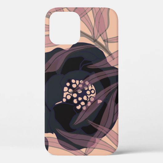 フローラ抽象芸術エレガンス芸術的、背景。 Case-Mate iPhoneケース (裏面)