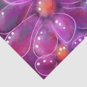 フローラ抽象芸術ピンク赤紫色の花 薄葉紙 (詳細)