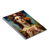 フローラ抽象芸術ファンタジー女性誌 ノートブック (右側)