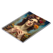 フローラ抽象芸術ファンタジー女性誌 ノートブック (左側)