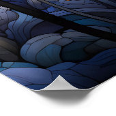 フローラ抽象芸術ファンタジー景観 |愛 ポスター (角)