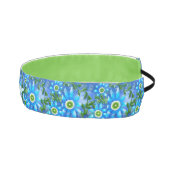 フローラ抽象芸術ブルーグリーンパーソナライズされた花 アスレチックヘッドバンド (右)