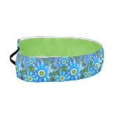 フローラ抽象芸術ブルーグリーンパーソナライズされた花 アスレチックヘッドバンド (左)