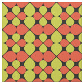 フローラ抽象芸術レトロパターン ファブリック (クローズアップ)