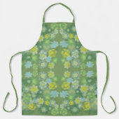 フローラ抽象芸術塩水絵画色のパターン エプロン (正面)