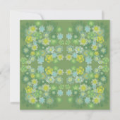 フローラ抽象芸術塩水絵画色のパターン シーズンカード (正面)