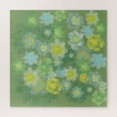 フローラ抽象芸術塩水絵画色 ジグソーパズル (横)