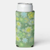 フローラ抽象芸術塩水絵画色 スリム缶クーラー (Seltzer正面)