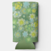 フローラ抽象芸術塩水絵画色 スリム缶クーラー (裏面)