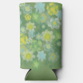 フローラ抽象芸術塩水絵画色 スリム缶クーラー (正面)