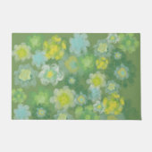 フローラ抽象芸術塩水絵画色 ドアマット (正面)