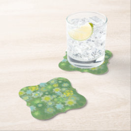 フローラ抽象芸術塩水絵画色 ペーパーコースター