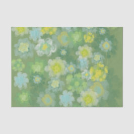 フローラ抽象芸術塩水絵画色 薄葉紙