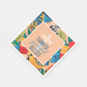 フローラ抽象芸術感謝賛美 スタンダードランチョンナプキン (角)