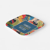 フローラ抽象芸術感謝賛美 ペーパープレート (傾斜あり)