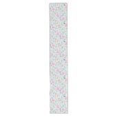 フローラ抽象芸術春夏水カラー ロングテーブルランナー (正面)