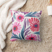 フローラ抽象芸術水の色 クッション (ブランケット)