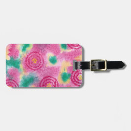 フローラ抽象芸術水彩荷物タグ ラゲッジタグ