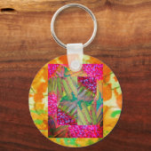 フローラ抽象芸術芸術 キーホルダー (正面)