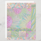 フローラ抽象芸術8スクラップブック紙 (正面/裏面)