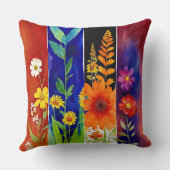 フローラ抽象芸術 クッション (裏面)