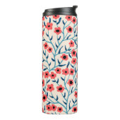 フローラ抽象芸術：ブルーミングヴィンテージパターン。 タンブラー (回転左)