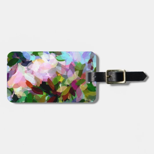フローラ抽象芸術 ラゲッジタグ (正面横)