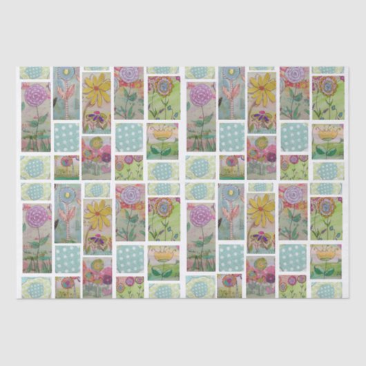 フローラ抽象芸術-9ティッシュペーパー 薄葉紙 (正面)