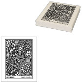 フローラ抽象芸術ex天秤座ゴム印 ラバースタンプ (押印)